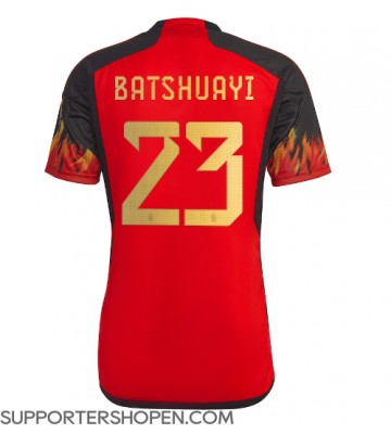 Belgien Michy Batshuayi #23 Hemma Matchtröja VM 2022 Kortärmad